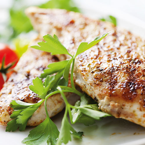 C&eacute;sar de pollo a la parrilla